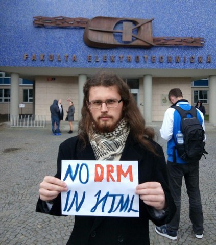 Image for Prague, Czech Republic: Selfie against DRM in Web standards