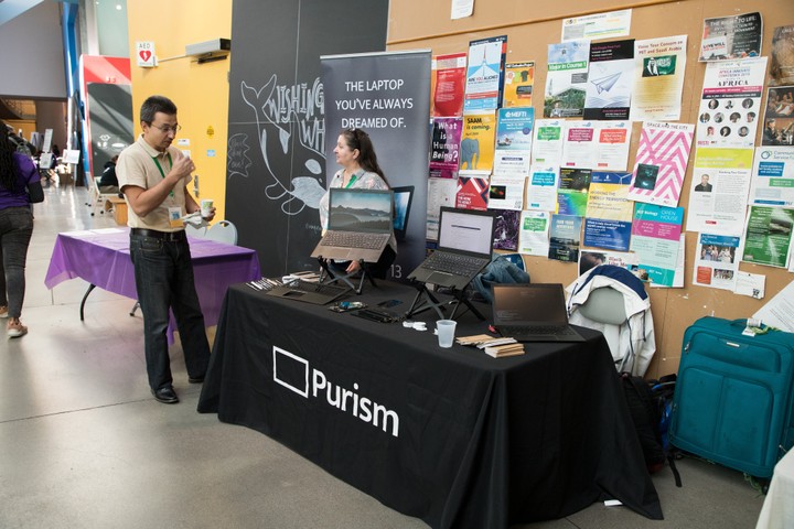 Image for Purism table at LibrePlanet 2019